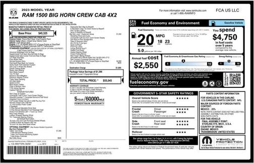 2023 RAM 1500 Big Horn/Lone Star
