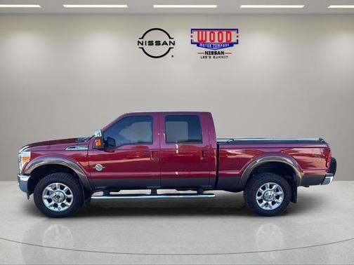 Maroon 2015 Ford F-250 Lariat