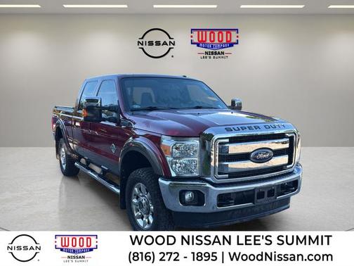 Maroon 2015 Ford F-250 Lariat