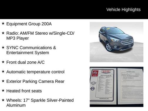 2018 Ford Escape SE