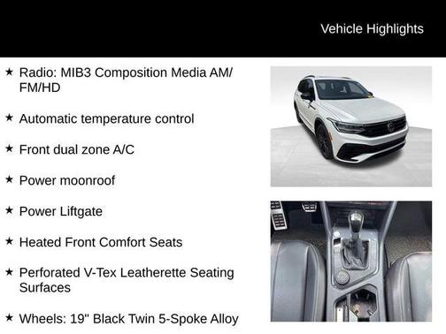 2022 Volkswagen Tiguan 2.0T SE R-Line Black