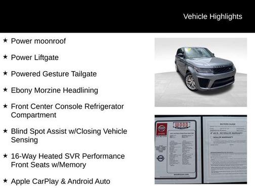 2022 Land Rover Range Rover Sport 5.0L Supercharged SVR
