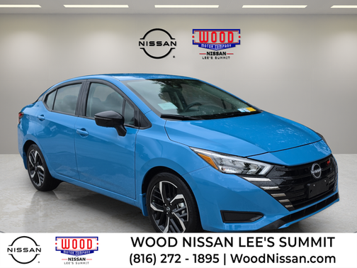 Arctic Blue Met 2025 Nissan Versa 1.6 SR