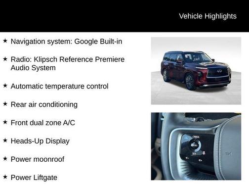 2025 INFINITI QX80 SENSORY