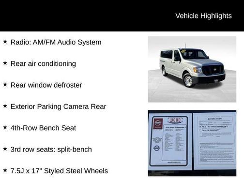 2019 Nissan NV Passenger NV3500 HD S V6/S V8