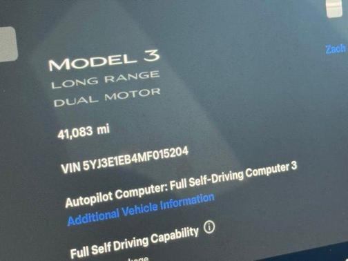 2021 Tesla Model 3 Long Range