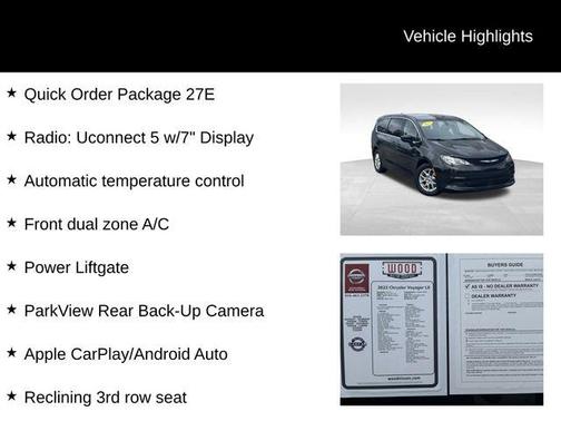 2022 Chrysler Voyager LX