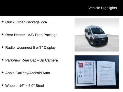 2023 RAM ProMaster 3500 Window Van High Roof