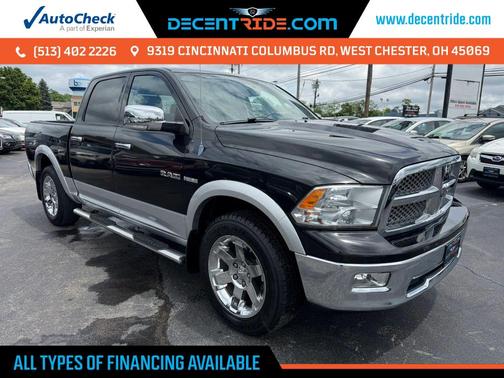 Brilliant Black Crystal Pearlcoat 2009 Dodge Ram 1500 Laramie Crew Cab