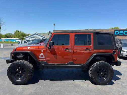 Orange 2014 Jeep Wrangler Unlimited Sport