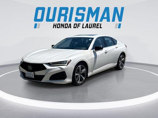 Platinum White Pearl 2024 Acura TLX Technology