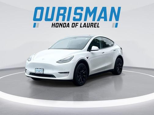 Pearl White Multi-Coat 2021 Tesla Model Y Long Range Dual Motor All-Wheel Drive