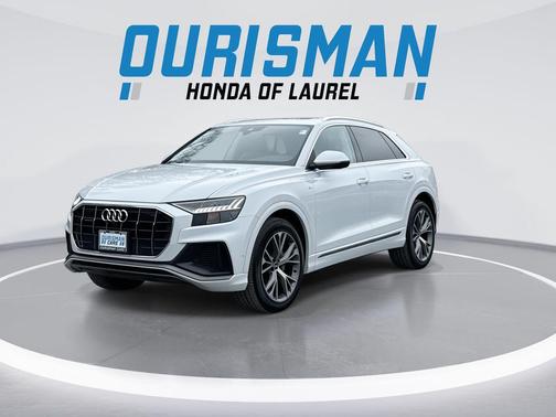 Glacier White 2021 Audi Q8 55 Premium Plus