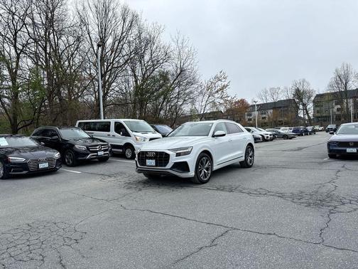 Glacier White 2021 Audi Q8 55 Premium Plus