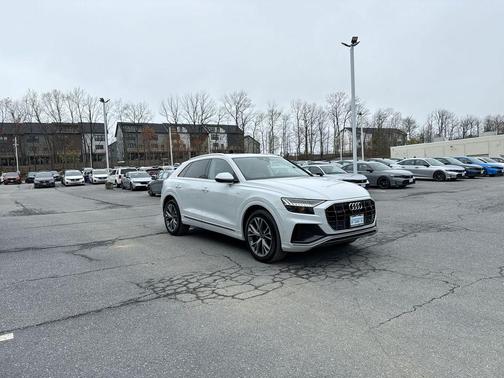 Glacier White 2021 Audi Q8 55 Premium Plus
