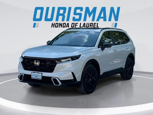 Platinum White Pearl 2026 Honda CR-V Hybrid Sport Touring AWD