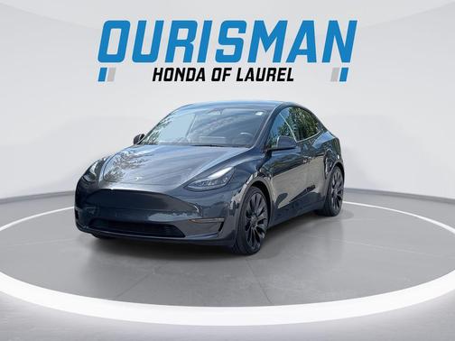 Gray 2025 Tesla Model Y Performance Dual Motor All-Wheel Drive