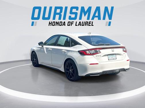 Platinum White Pearl 2025 Honda Civic Sport