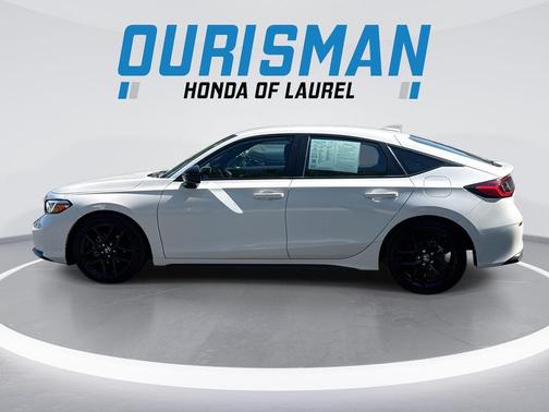 Platinum White Pearl 2025 Honda Civic Sport