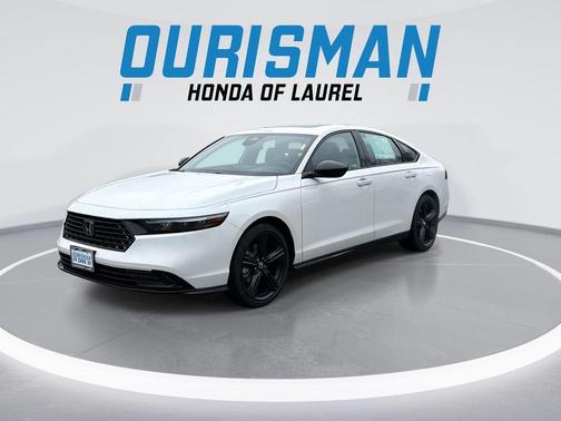 Platinum White Pearl 2026 Honda Accord Hybrid Sport-L