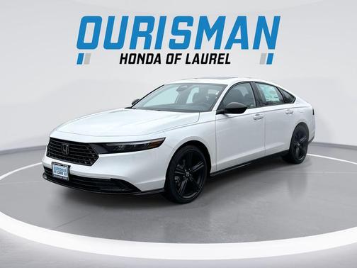 Platinum White Pearl 2026 Honda Accord Hybrid Sport-L