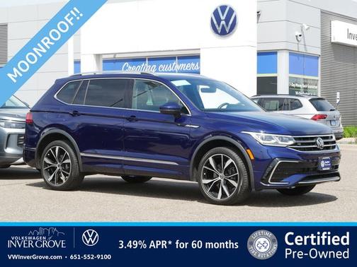 Atlantic Blue 2023 Volkswagen Tiguan 2.0T SEL R-Line
