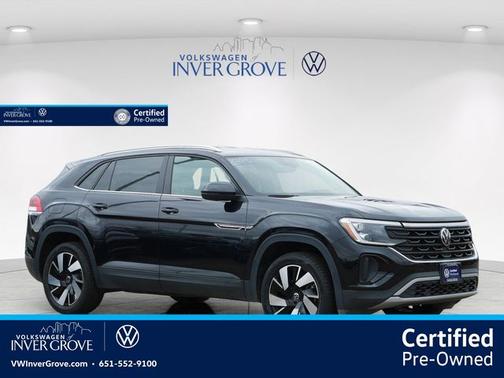Deep Black Pearl Effect 2025 Volkswagen Atlas Cross Sport 2.0T SE w/ Technology