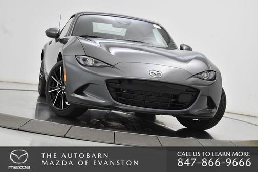 Machine Gray Metallic 2025 Mazda MX-5 Miata RF Grand Touring