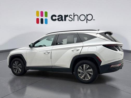 Quartz White 2022 Hyundai TUCSON Hybrid Blue
