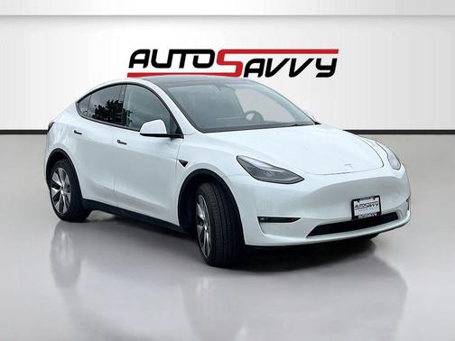 Pearl White Multi-Coat 2023 Tesla Model Y Long Range Dual Motor All-Wheel Drive