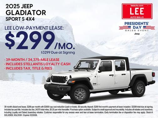 2025 Jeep Gladiator Sport S