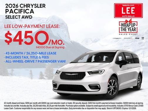 2026 Chrysler Pacifica Limited