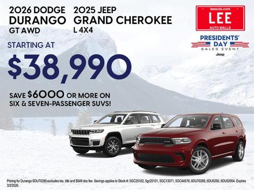 2026 Dodge Durango GT AWD