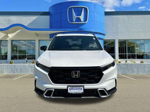 Platinum White Pearl 2025 Honda CR-V Hybrid Sport Touring AWD