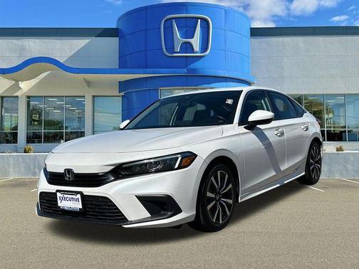 Platinum White Pearl 2023 Honda Civic EX