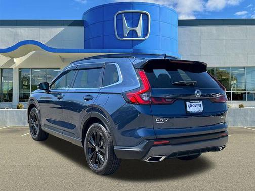 Blue 2025 Honda CR-V Hybrid Sport Touring AWD