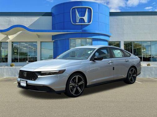 Solar Silver Metallic 2026 Honda Accord Hybrid Sport