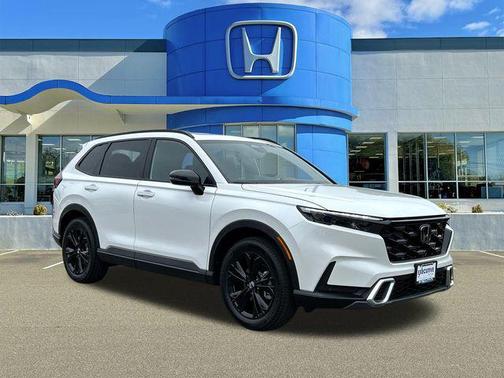 Platinum White Pearl 2026 Honda CR-V Hybrid Sport Touring AWD