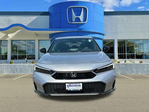 Solar Silver Metallic 2026 Honda Civic Hybrid Sport Touring