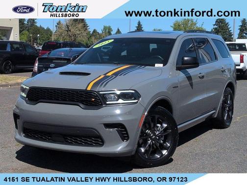 Destroyer Gray Clearcoat 2023 Dodge Durango Hemi Orange AWD