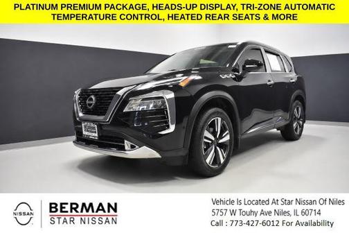 Super Black 2023 Nissan Rogue Platinum