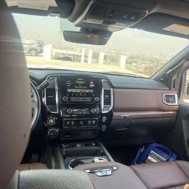 Pearl White 2023 Nissan Titan Platinum Reserve