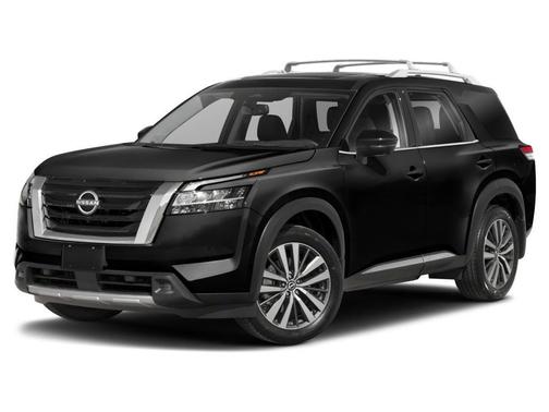 Baja Storm/Super Black Roof 2023 Nissan Pathfinder Platinum 4WD