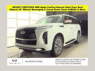 Radiant White 2025 INFINITI QX80 SENSORY AWD