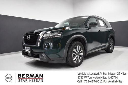 Obsidian Green Pearl 2024 Nissan Pathfinder SL 4WD