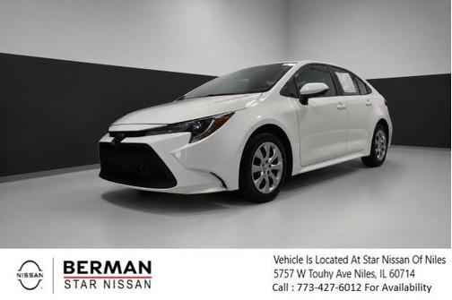 White 2022 Toyota Corolla LE