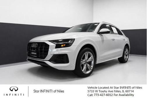 Glacier White Metallic 2023 Audi Q8 55 Premium Plus