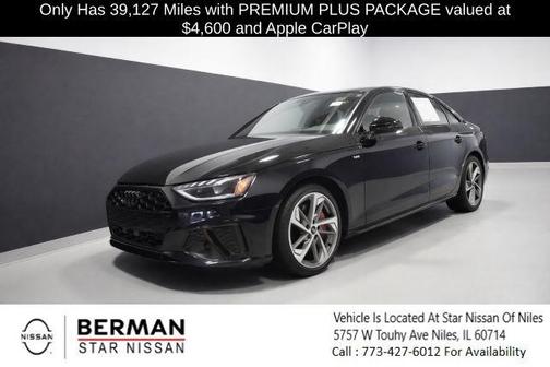 Mythos Black Metallic 2023 Audi A4 45 S line Premium Plus