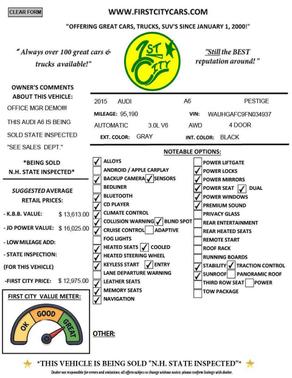 2015 Audi A6 3.0T Prestige Quattro