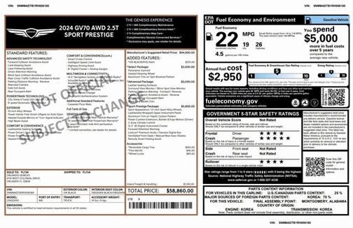 2024 Genesis GV70 2.5T